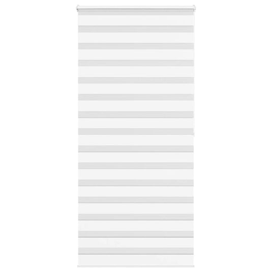 Vidaxl zebra rolgordijn 110x200 cm stofbreedte 105,9cm polyester wit