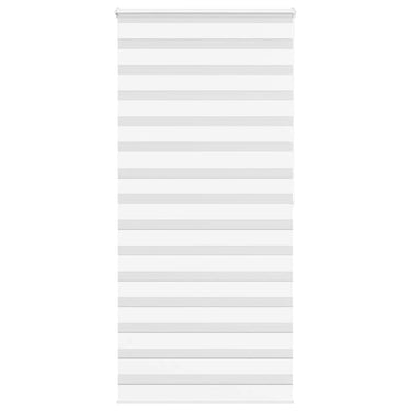 Vidaxl zebra rolgordijn 115x200 cm stofbreedte 110,9cm polyester wit