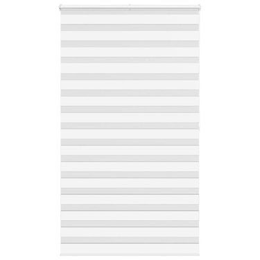Vidaxl zebra rolgordijn 125x200 cm stofbreedte 120,9cm polyester wit