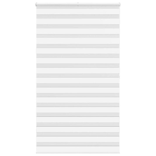 Vidaxl zebra rolgordijn 125x200 cm stofbreedte 120,9cm polyester wit