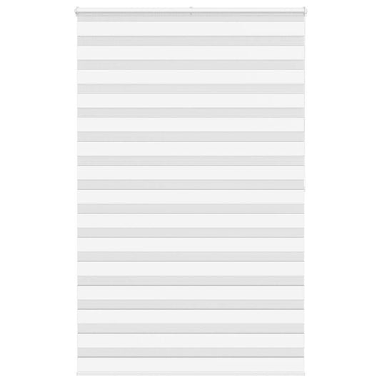 Vidaxl zebra rolgordijn 140x200 cm stofbreedte 135,9cm polyester wit