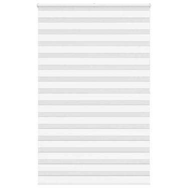 Vidaxl zebra rolgordijn 145x200 cm stofbreedte 140,9cm polyester wit