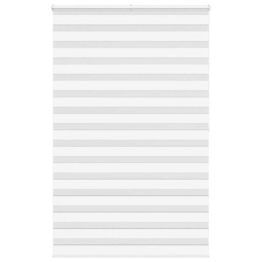 Vidaxl zebra rolgordijn 145x200 cm stofbreedte 140,9cm polyester wit