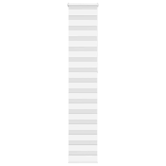 Vidaxl zebra rolgordijn 50x230 cm stofbreedte 45,9cm polyester wit
