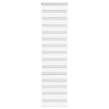 Vidaxl zebra rolgordijn 55x230 cm stofbreedte 50,9 cm polyester wit