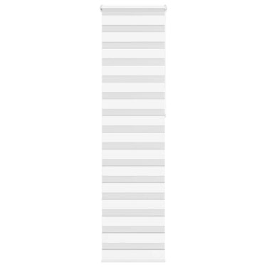 Vidaxl zebra rolgordijn 65x230 cm stofbreedte 60,9 cm polyester wit