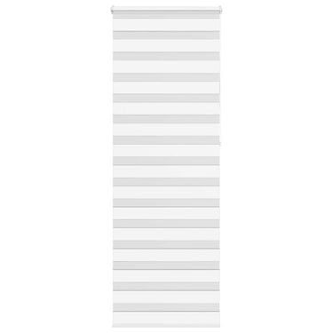 Vidaxl zebra rolgordijn 70x230 cm stofbreedte 65,9 cm polyester wit