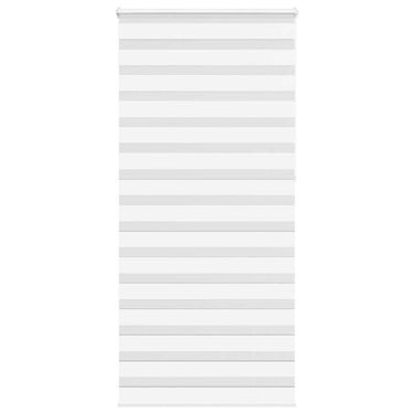 Vidaxl zebra rolgordijn 100x230 cm stofbreedte 95,9 cm polyester wit