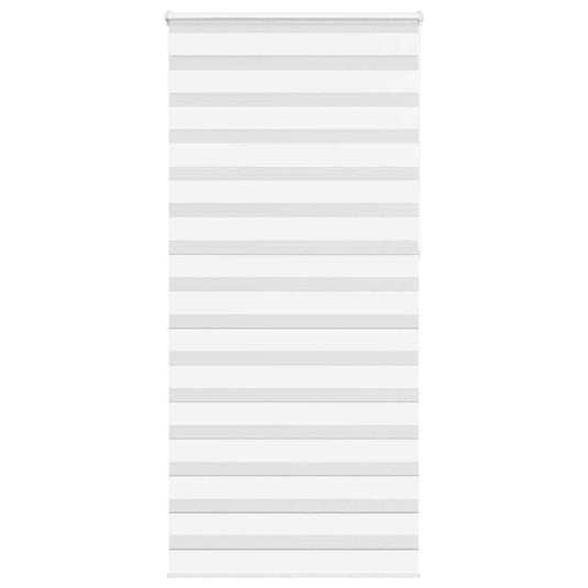 Vidaxl zebra rolgordijn 100x230 cm stofbreedte 95,9 cm polyester wit