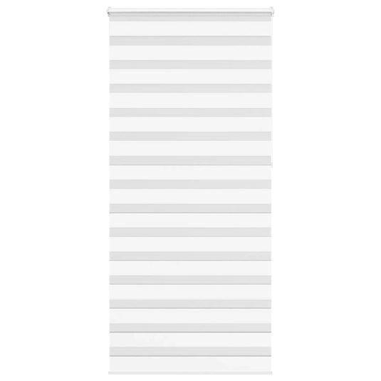 Vidaxl zebra rolgordijn 110x230 cm stofbreedte 105,9cm polyester wit