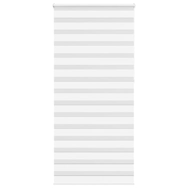 Vidaxl zebra rolgordijn 115x230 cm stofbreedte 110,9cm polyester wit