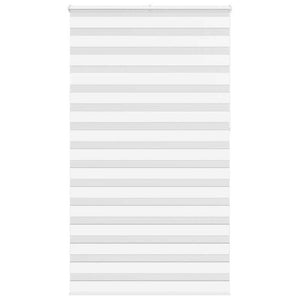 Vidaxl zebra rolgordijn 120x230 cm stofbreedte 115,9cm polyester wit