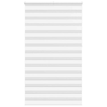 Vidaxl zebra rolgordijn 120x230 cm stofbreedte 115,9cm polyester wit
