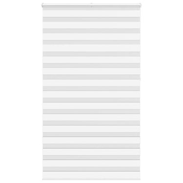 Vidaxl zebra rolgordijn 125x230 cm stofbreedte 120,9cm polyester wit