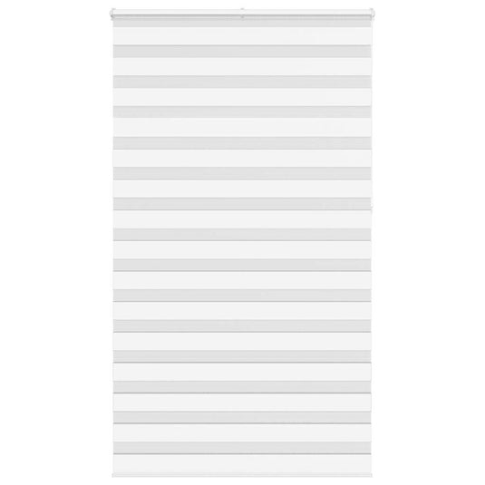 Vidaxl zebra rolgordijn 125x230 cm stofbreedte 120,9cm polyester wit