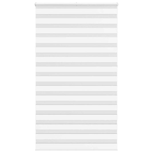 Vidaxl zebra rolgordijn 135x230 cm stofbreedte 130,9cm polyester wit