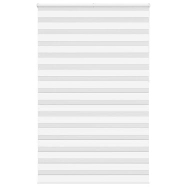 Vidaxl zebra rolgordijn 140x230 cm stofbreedte 135,9cm polyester wit