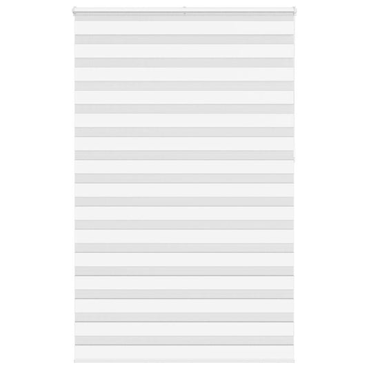 Vidaxl zebra rolgordijn 150x230 cm stofbreedte 145,9cm polyester wit