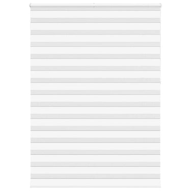 Vidaxl zebra rolgordijn 155x230 cm stofbreedte 150,9cm polyester wit