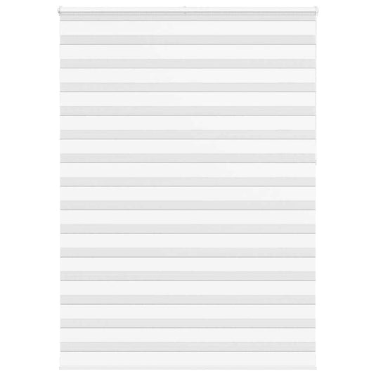 Vidaxl zebra rolgordijn 165x230 cm stofbreedte 160,9cm polyester wit