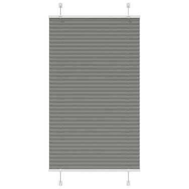 Vidaxl plissé rolgordijn 75x100 cm stofbreedte 74,4 cm antraciet