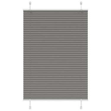 Vidaxl plissé rolgordijn 90x100 cm stofbreedte 89,4 cm antraciet
