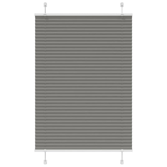 Vidaxl plissé rolgordijn 95x100 cm stofbreedte 94,4 cm antraciet