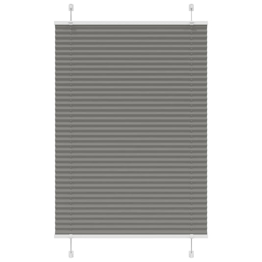 Vidaxl plissé rolgordijn 100x100 cm stofbreedte 99,4 cm antraciet