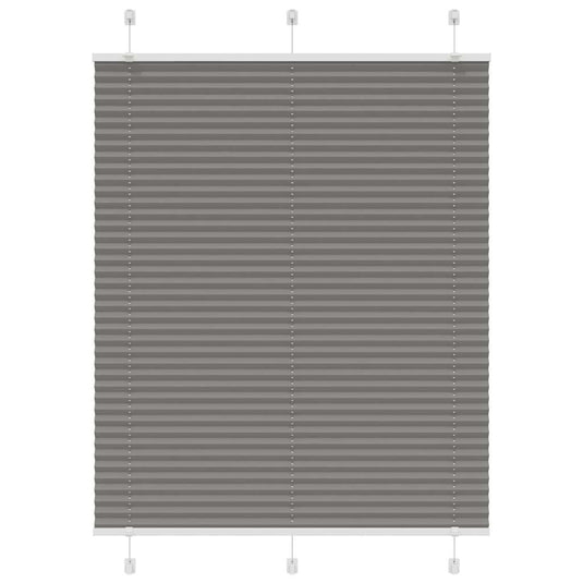 Vidaxl plissé rolgordijn 110x100 cm stofbreedte 109,4 cm antraciet