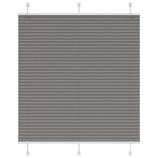 Vidaxl plissé rolgordijn 115x100 cm stofbreedte 114,4 cm antraciet