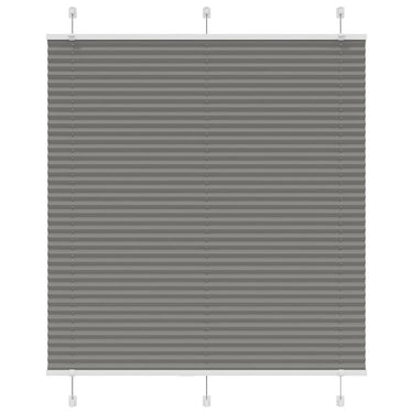 Vidaxl plissé rolgordijn 120x100 cm stofbreedte 119,4 cm antraciet