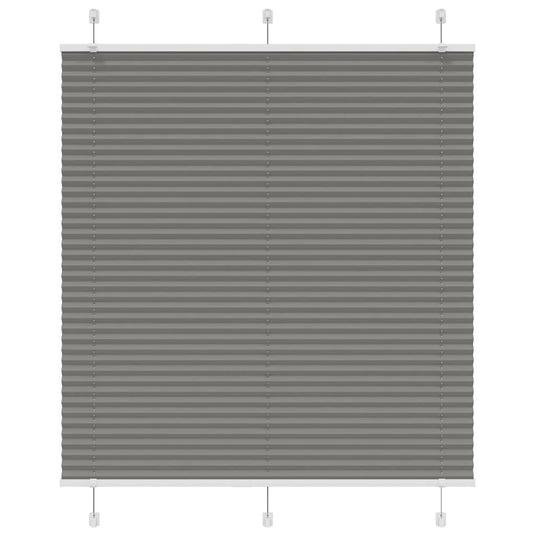 Vidaxl plissé rolgordijn 120x100 cm stofbreedte 119,4 cm antraciet