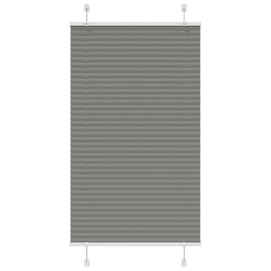 Vidaxl plissé rolgordijn 75x150 cm stofbreedte 74,4 cm antraciet