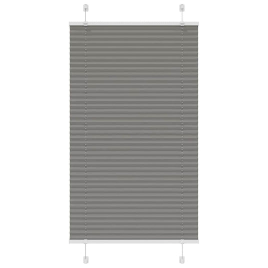 Vidaxl plissé rolgordijn 80x150 cm stofbreedte 79,4 cm antraciet