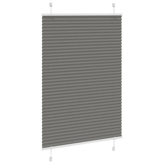 Vidaxl plissé rolgordijn 95x150 cm stofbreedte 94,4 cm antraciet