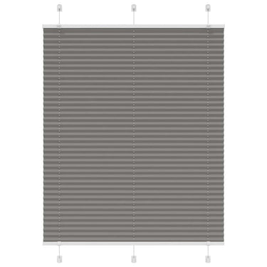 Vidaxl plissé rolgordijn 105x150 cm stofbreedte 104,4 cm antraciet