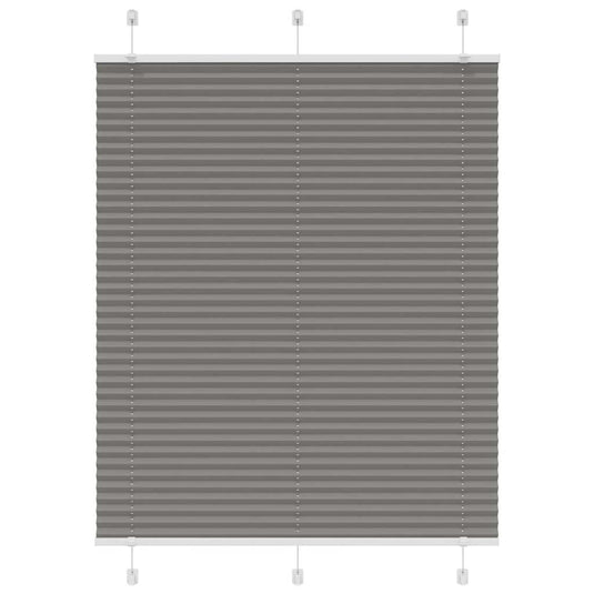 Vidaxl plissé rolgordijn 105x150 cm stofbreedte 104,4 cm antraciet