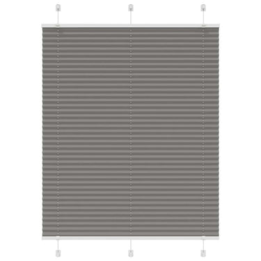 Vidaxl plissé rolgordijn 110x150 cm stofbreedte 109,4 cm antraciet