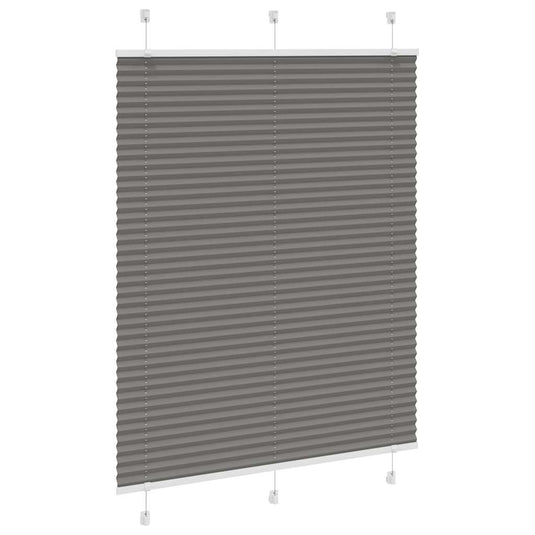 Vidaxl plissé rolgordijn 110x150 cm stofbreedte 109,4 cm antraciet