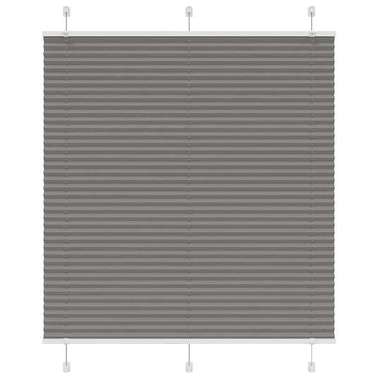 Vidaxl plissé rolgordijn 115x150 cm stofbreedte 114,4 cm antraciet