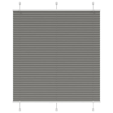 Vidaxl plissé rolgordijn 120x150 cm stofbreedte 119,4 cm antraciet