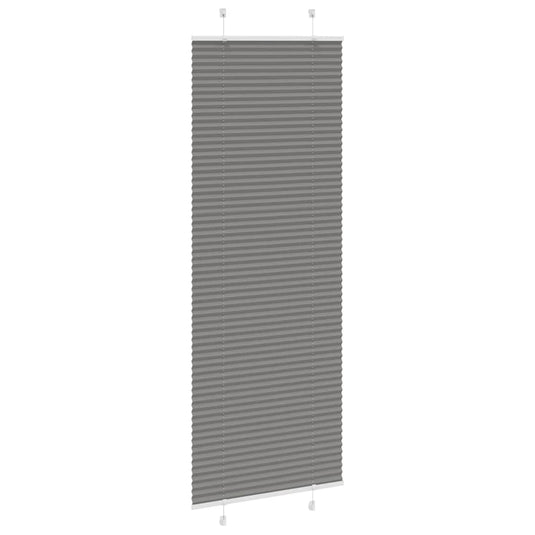 Vidaxl plissé rolgordijn 75x200 cm stofbreedte 74,4 cm antraciet