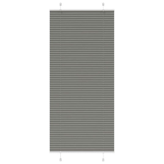 Vidaxl plissé rolgordijn 100x200 cm stofbreedte 99,4 cm antraciet