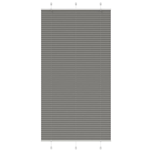 Vidaxl plissé rolgordijn 105x200 cm stofbreedte 104,4 cm antraciet