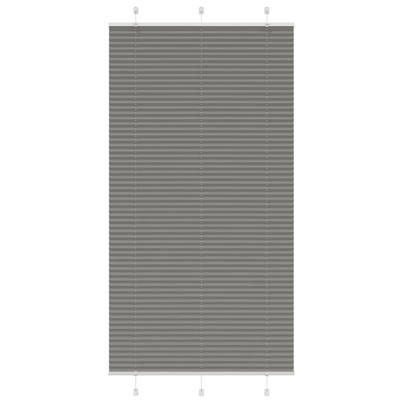 Load image into Gallery viewer, Vidaxl plissé rolgordijn 110x200 cm stofbreedte 109,4 cm antraciet
