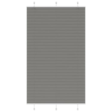 Vidaxl plissé rolgordijn 115x200 cm stofbreedte 114,4 cm antraciet