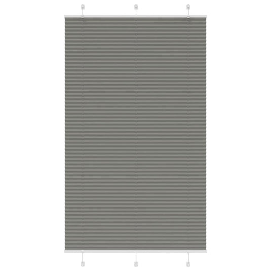 Vidaxl plissé rolgordijn 120x200 cm stofbreedte 119,4 cm antraciet
