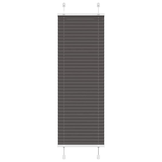 Vidaxl plissé rolgordijn 45x100 cm stofbreedte 44,4 cm polyester zwart