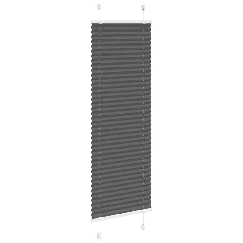 Load image into Gallery viewer, Vidaxl plissé rolgordijn 45x100 cm stofbreedte 44,4 cm polyester zwart
