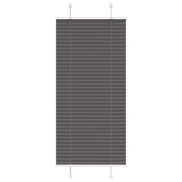 Vidaxl plissé rolgordijn 55x100 cm stofbreedte 54,4 cm polyester zwart